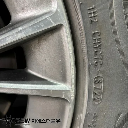 제네시스 G80 18인치휠 다이아컷팅 중고차휠복원 작업 후기 / 대전 유성구 복용동