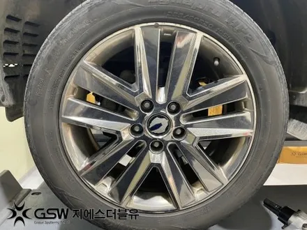 판교 렉스턴 스포츠 20인치휠 화이트 크롬 휠도색 작업 후기 / 대전 유성구 복용동