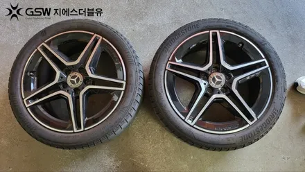 벤츠는 여기서 하세요! 벤츠 C클래스 다이아몬드 컷팅 청주 휠복원 / 대전 유성구 복용동