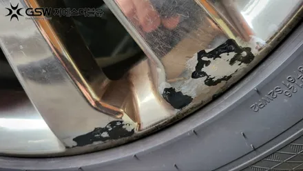 대전 렉스턴 휠이 이렇게 변한다고? 18인치 화이트크롬 휠도색 후기 / 대전 유성구 복용동