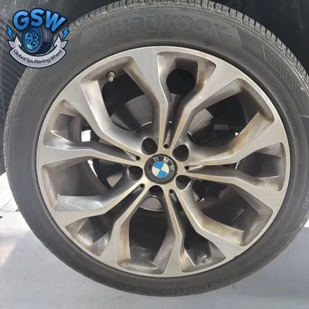 대전 BMW X6 20인치휠 블랙차량에 잘 어울리는 블랙무광 크롬 휠도색 후기 / 대전 유성구 복용동