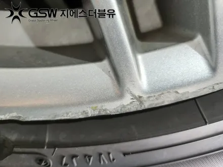 남양주 휠도색 제네시스 G70 18인치휠 블랙유광 크롬 휠도색 작업 후기 / 대전 유성구 복용동