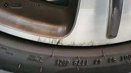 벤츠휠수리 E클래스 18인치휠 다이아컷팅 휠수리 작업 후기 / 대전 유성구 복용동