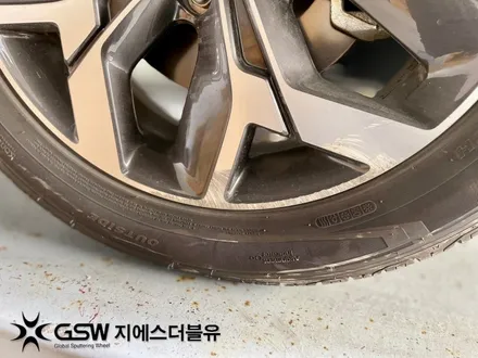 청주 기아 스포티지 QL 18인치휠 다이아컷팅 휠복원 작업 후기 / 대전 유성구 복용동