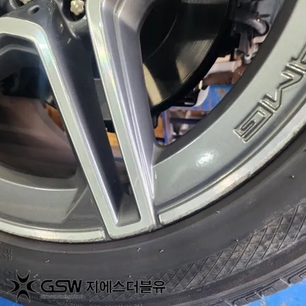 벤츠 GLS 400D 22인치휠 컷팅휠 강남 휠복원 / 대전 유성구 복용동
