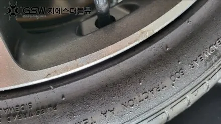 대전 스팅어 휠복원 19인치 휠 상처로 인한 다이아컷팅 휠복원 작업 / 대전 유성구 복용동