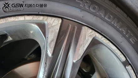 [청주 휠수리] 기아 K5 DL3 18인치 휠 스크래치로 인한 다이아컷팅 휠복원 작업입니다. / 대전 유성구 복용동