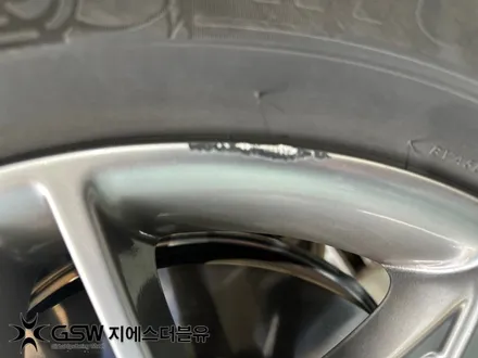 대구 휠복원 제네시스 GV70 19인치휠 반광 스크래치 작업 후기 / 대전 유성구 복용동