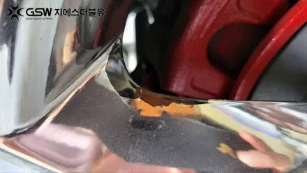 하남 휠도색 카니발 19인치 휠 도장면 떨어짐으로 인한 화이트 크롬 휠 도색장착 작업 후기 / 대전 유성구 복용동