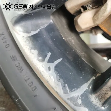 대구 휠도색 제네시스 GV70 19인치휠 블랙유광 작업 후기 / 대전 유성구 복용동