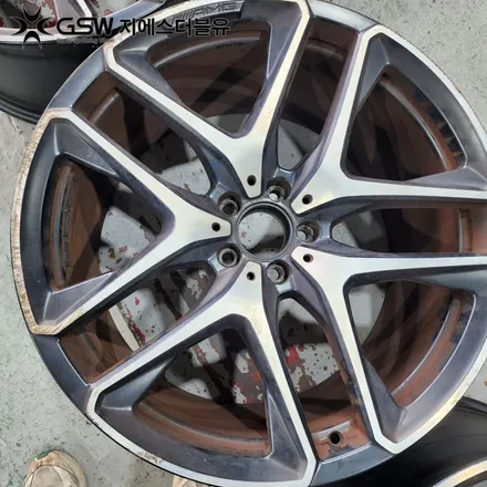강남 휠복원 벤츠 GLE53 AMG 21인치휠 다이아컷팅 작업 후기 / 대전 유성구 복용동