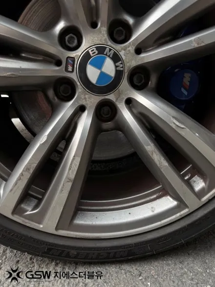 수원 BMW 428i 19인치 다이아컷팅 휠복원 림 스크래치 복원 / 대전 유성구 복용동