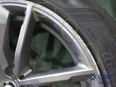 BMW5시리즈 G30 18인치 블랙크롬 휠도색 작업 / 대전 유성구 복용동
