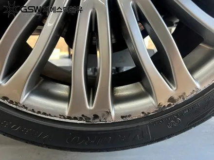 청주 벤츠 휠복원 S500 20인치휠 반광 스크래치 복원 잘하는 업체! 지에스 더블유 / 대전 유성구 복용동