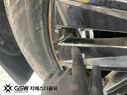 판교 렉스턴 스포츠 20인치휠 화이트 크롬 휠도색 작업 후기 / 대전 유성구 복용동