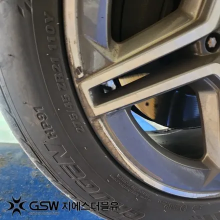 벤츠 GLS 400D 22인치휠 컷팅휠 강남 휠복원 / 대전 유성구 복용동