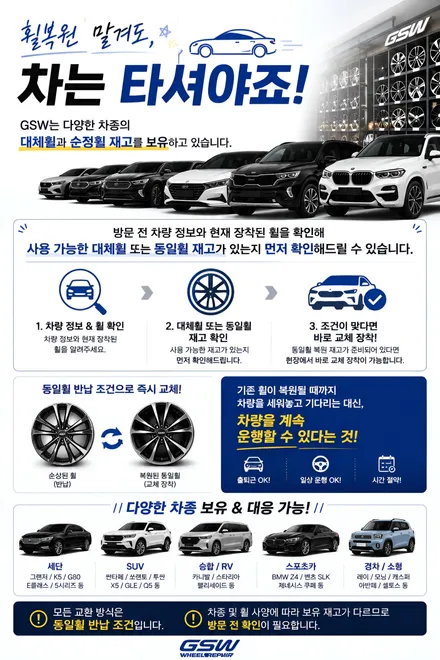 대전 GV70 휠복원 “여기 한번 가봐” 지인 추천으로 찾아주셨습니다 / 대전 유성구 복용동
