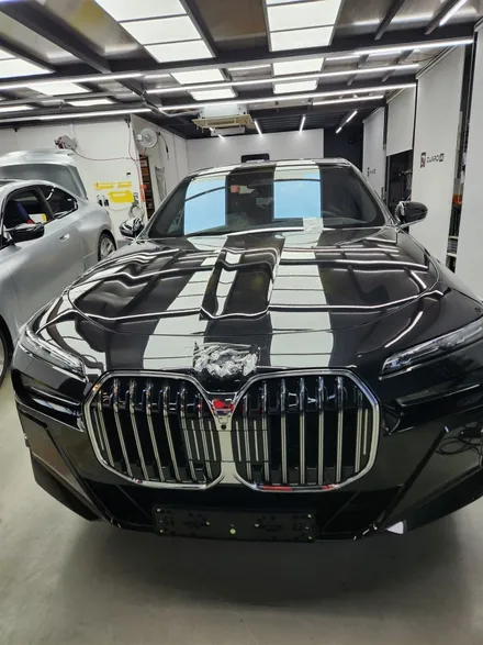 bmw i7 상단 랩핑, 전체 크롬딜리트(크롬죽이기) / 경기 남양주