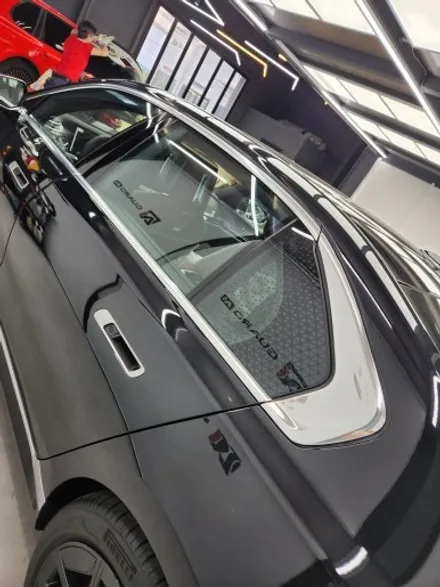 bmw i7 상단 랩핑, 전체 크롬딜리트(크롬죽이기) / 경기 남양주