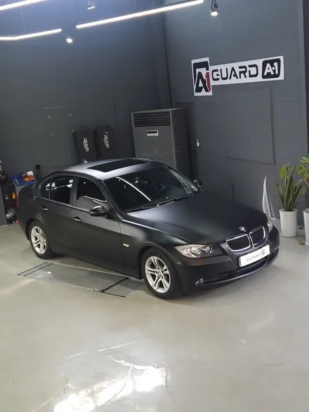 bmw 3시리즈 사틴블랙 전체랩핑 / 경기 남양주