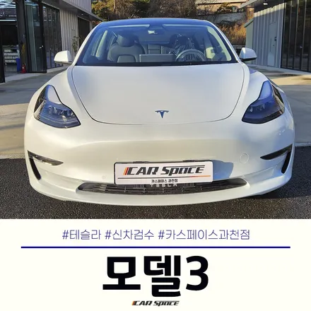 테슬라 모델3 신차검수는 필수지! 카스페이스 과천점 / 과천시 과천동