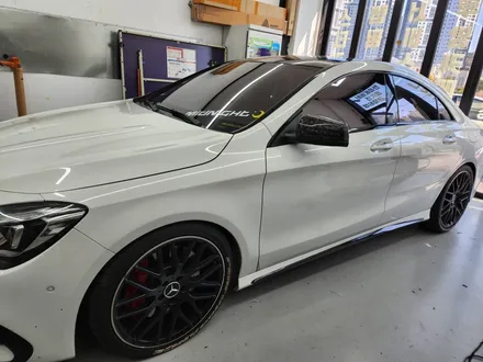 구리 남양주 벤츠 CLA45 AMG 블랙 퍼플 전체랩핑 / 헤드램프 컬러 PPF 시공까지 한층더 AMG 다운 변신! / 남양주
