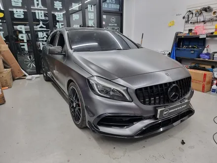 구리 남양주 벤츠 A45 AMG 부분랩핑 시공 작업 / 대리기사분의 실수로 인한 ..재작업시공! / 경기 포천