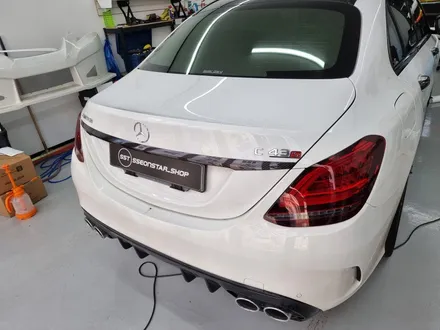 구리 남양주 벤츠 C43AMG 카본 포인트 부분랩핑 작업! / 경기 포천