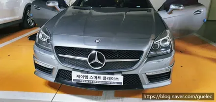 벤츠 SLK SLC 카플레이 안드로이드오토 아이폰 갤럭시 연결 K-play 와 후방카메라 장착 시공