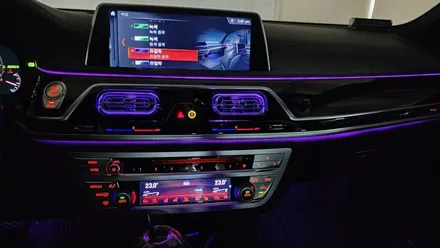 bmw 7시리즈 730LD(g12)  송풍구 엠비언트 시공입니다 !!