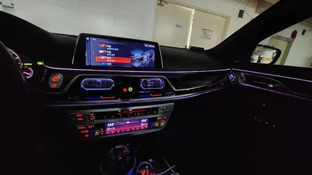 bmw 7시리즈 730LD(g12)  송풍구 엠비언트 시공입니다 !!