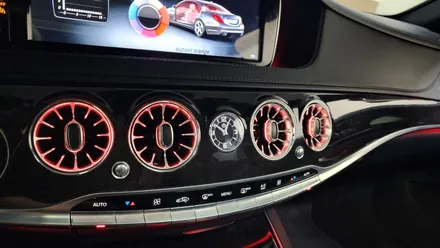W222 S350 S클래스 S350 송풍구4D부메스터 엠비언트안드로이드오토카플레이 올인원  시공 입니다