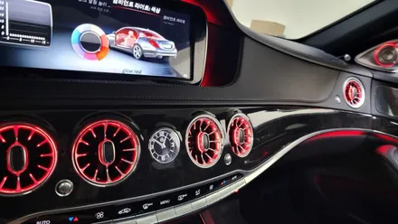 W222 S350 S클래스 S350 송풍구4D부메스터 엠비언트안드로이드오토카플레이 올인원  시공 입니다