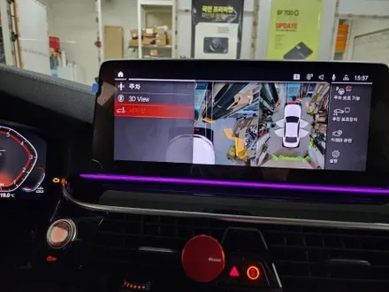 BMW 530I 순정 서라운드뷰 어라운드뷰 크리스탈기어3종 파킹어시스턴트 G30 입니다