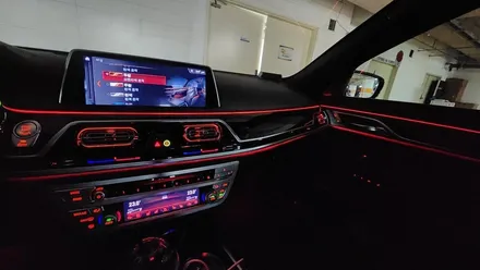 bmw 7시리즈 730LD(g12)  송풍구 엠비언트 시공입니다 !!