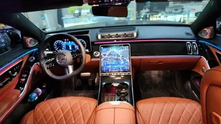 벤츠benz w223 신형s500 엑티브엠비언트 부메스터 시공