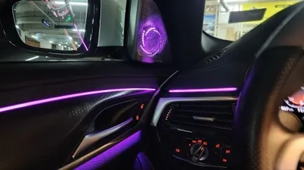BMW 5시리즈 G30 520I 크리스탈 기어세트 마에스트로스피커 회오리엠비언트