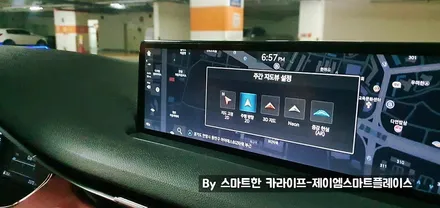 제네시스GV70 어라운드뷰 순정으로 후측방모니터와 가상증강현실AR네비까지