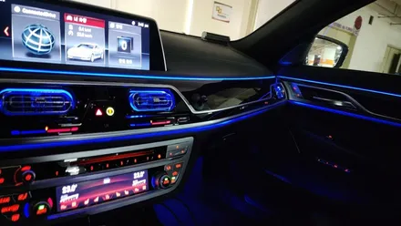 bmw 7시리즈 730LD(g12)  송풍구 엠비언트 시공입니다 !!
