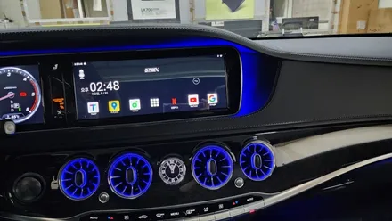 W222 S350 S클래스 S350 송풍구4D부메스터 엠비언트안드로이드오토카플레이 올인원  시공 입니다