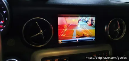 벤츠 SLK SLC 카플레이 안드로이드오토 아이폰 갤럭시 연결 K-play 와 후방카메라 장착 시공