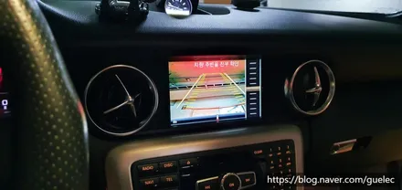 벤츠 SLK SLC 카플레이 안드로이드오토 아이폰 갤럭시 연결 K-play 와 후방카메라 장착 시공