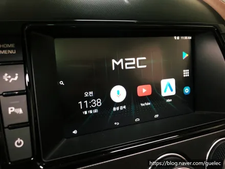 재규어 F타입 네비 티맵 유튜브 넷플릭스 M2C