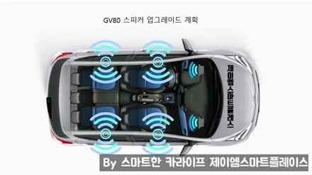 제네시스 GV80 스피커 교체, 카오디오 업그레이드 튜닝