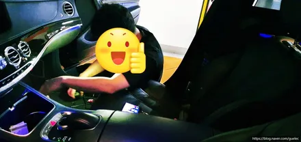 벤츠 S클래스 무선 미러링 - S350 티맵, 유튜브, 넷플릭스 사용 가능 미러링 기기 설치 장착기