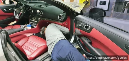 벤츠 SL63 AMG 카플레이 안드로이드오토 시공