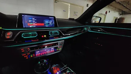 bmw 7시리즈 730LD(g12)  송풍구 엠비언트 시공입니다 !!