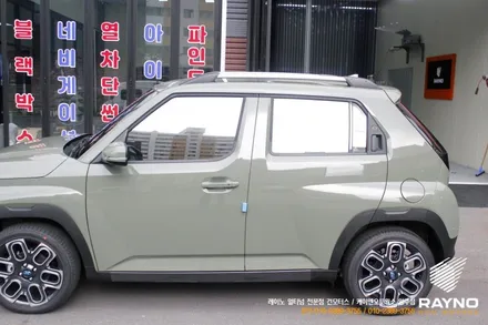 캐스퍼 신차 썬팅 글라스틴트 선셋 반사필름, 아이나비 Z7000 블랙박스 시공 / 양주시 회정동