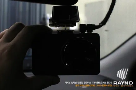 투싼IX 전면, 측후면 열차단 썬팅 재시공 (글라스틴트 로데 ), 파인뷰 LX5000 블랙박스 설치 / 양주시 회정동