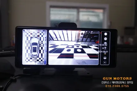 엑티언 자동차 전방 후방 사이드미러 카메라 3D 어라운드뷰 설치 튜닝기 / 양주시 회정동